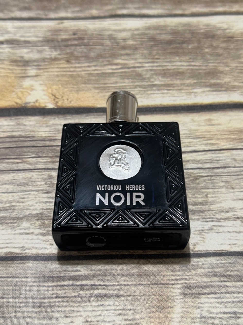 Victoriou Heroes Noir Men’s Empty Cologne Glass Bottle - Black 3.0 fl.oz.